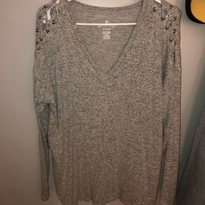 American Eagle gray sweater